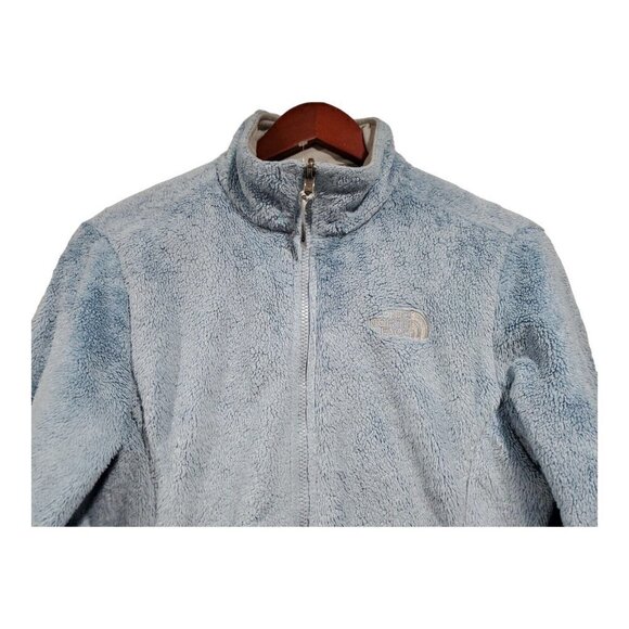 The North Face Women's Otis Fleece Blue Full-Zip Lightweight Jacket Pockets Sz M - Picture 3 of 15
